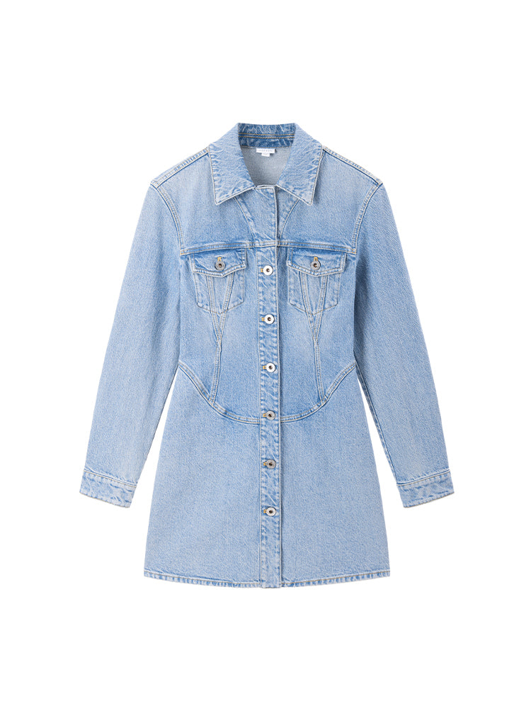 Vintage A-Line Denim Dress