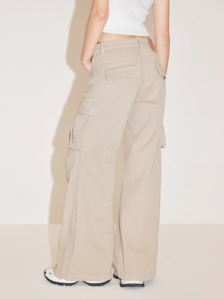 Retro Khaki Cargo Pant