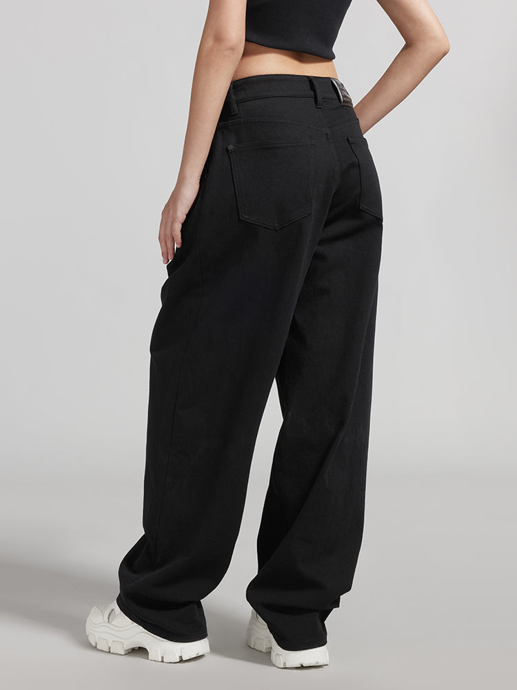 Miss Sixty x Keith Haring Capsule Collection Black Straight Relaxed Fit Jeans