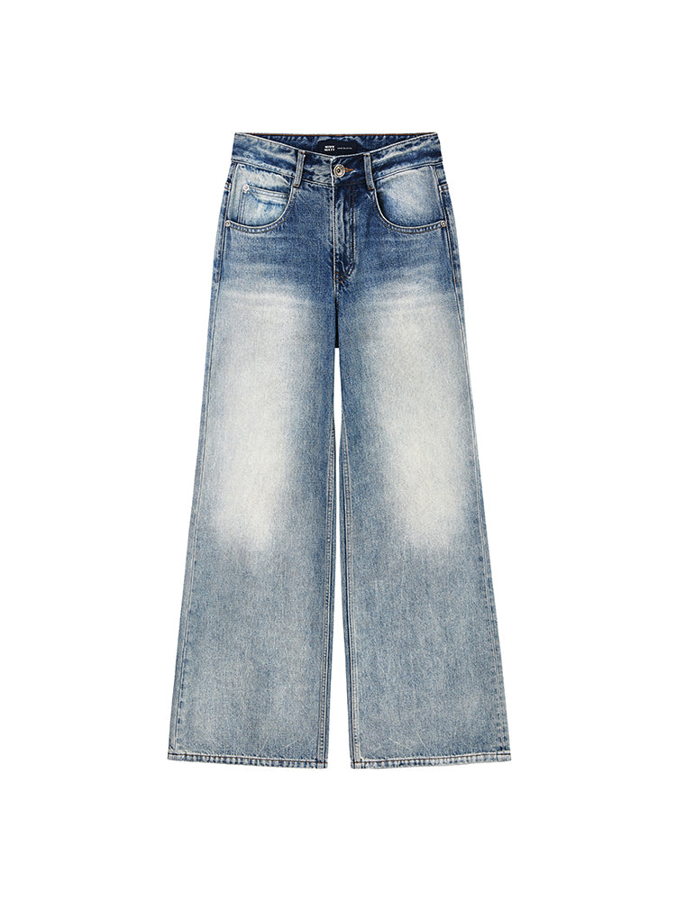 Vintage White Straight Jeans
