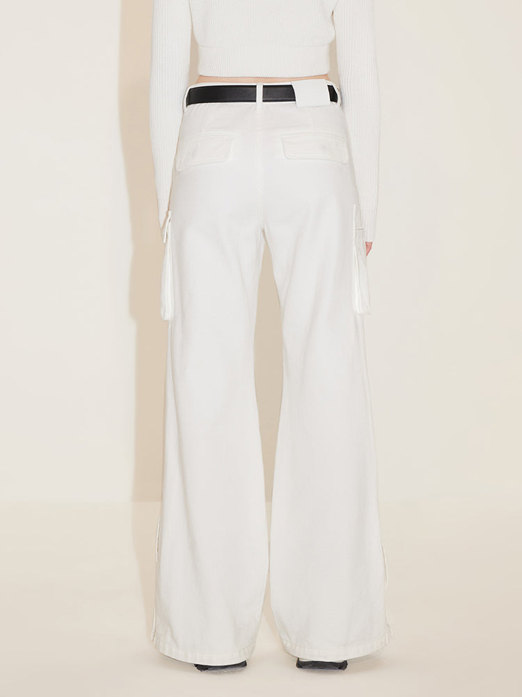 White Cargo Jeans