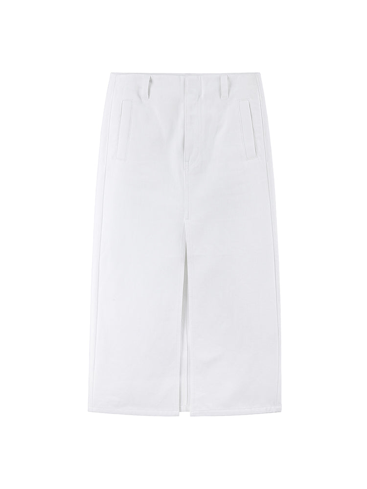 Miss Sixty x Keith Haring Capsule Collection Denim Midi Skirt With Printed