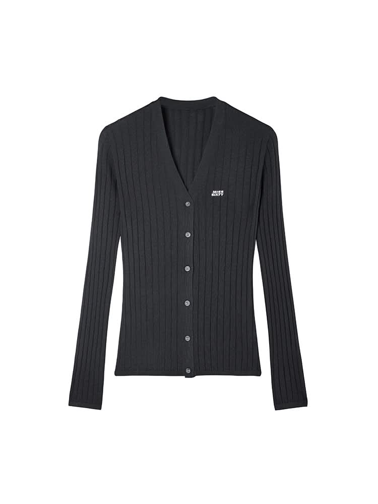 V-Neck Embroidered Slim Woolen Jacket