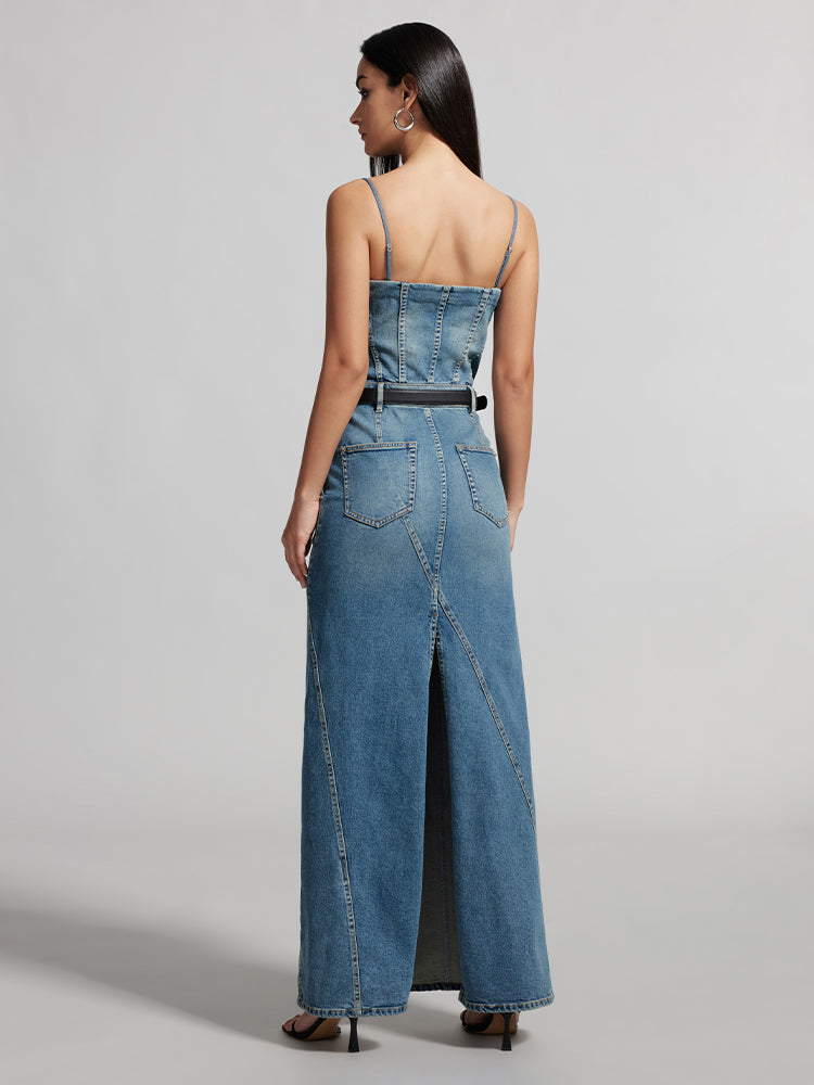 Vintage Cargo Style Denim Dress - MISS SIXTY Vintage Cargo Style Denim Dress - MISS SIXTY
