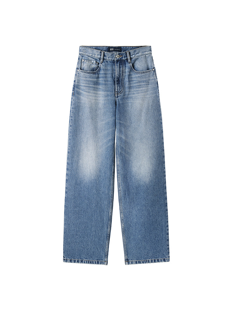 Vintage White Straight Jeans