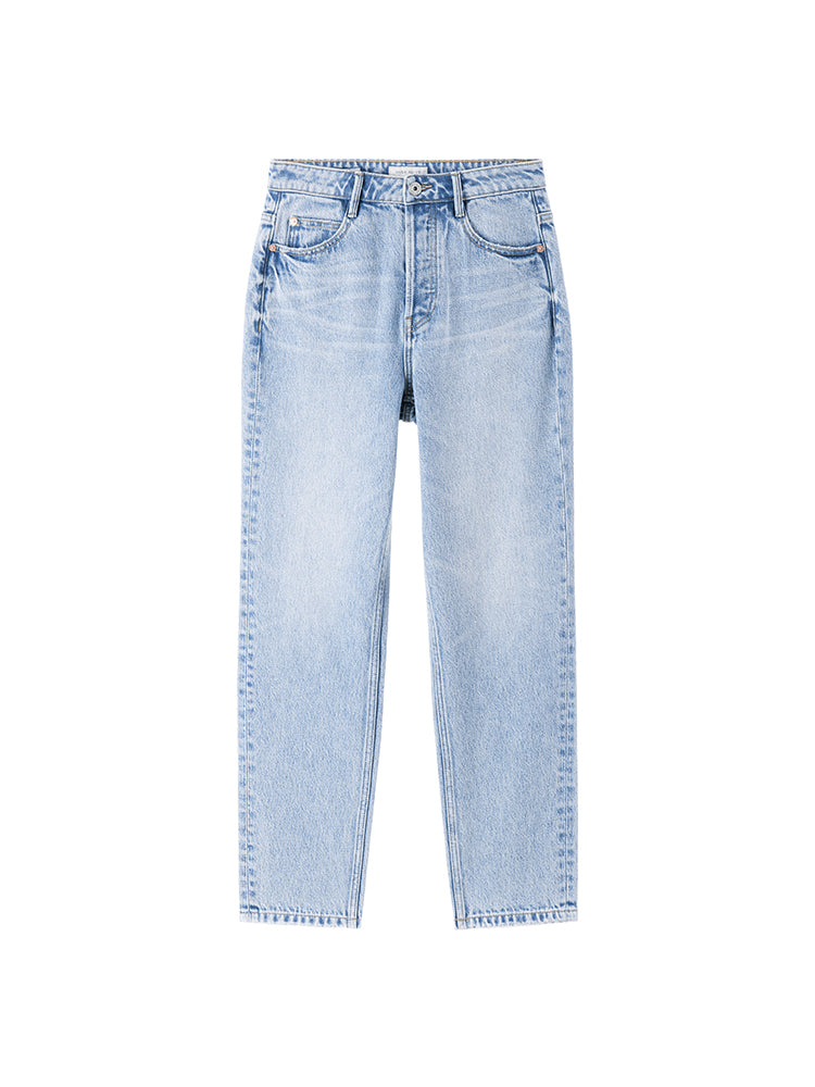 Vintage Light Blue Straight Fit Jeans