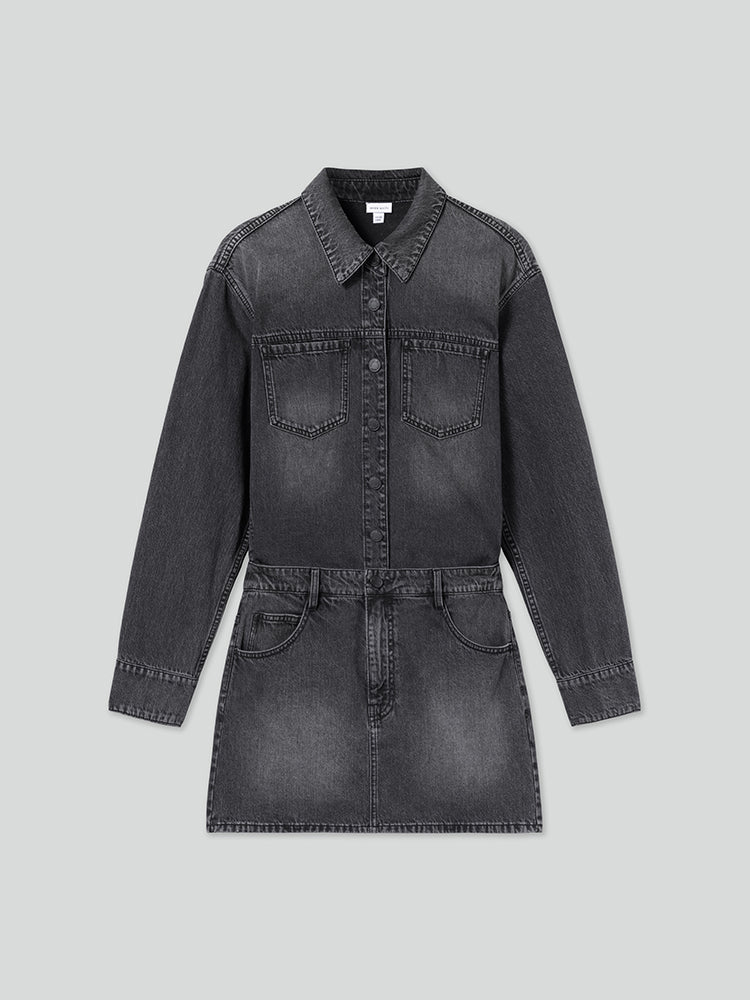 Vintage Black Denim Dress