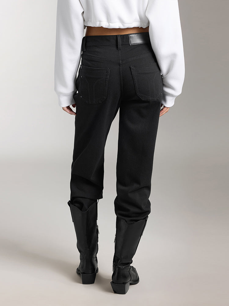 Vintage Mid-Rise Straight Jeans