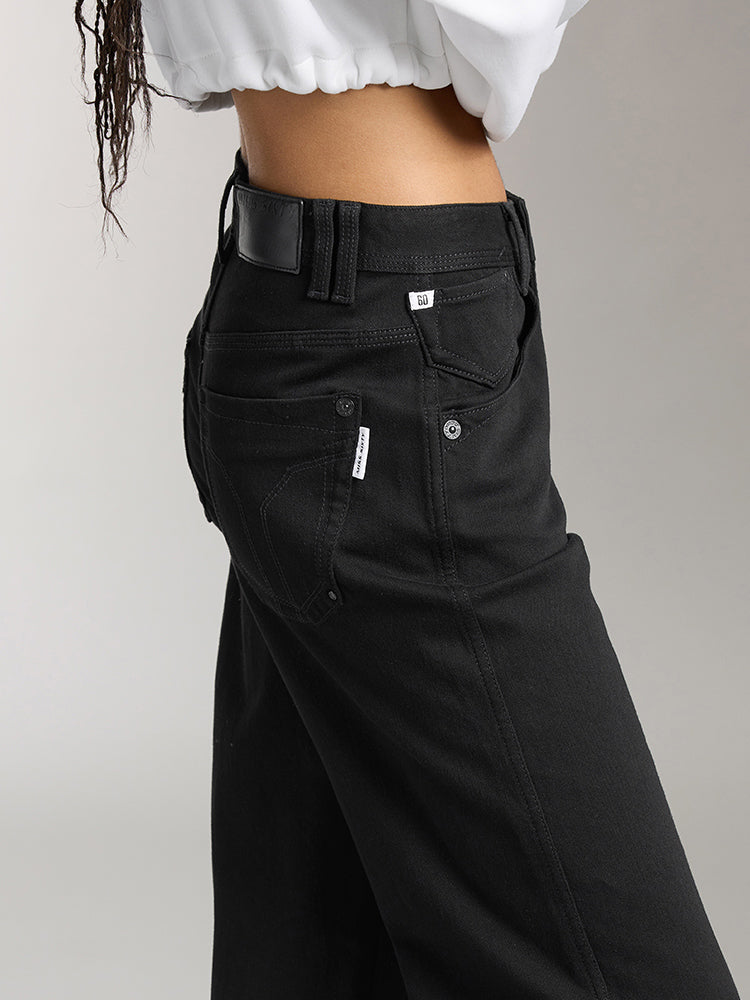 Vintage Mid-Rise Straight Jeans