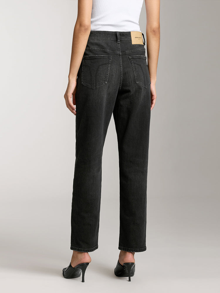 Vintage Low Rise Jeans In Black