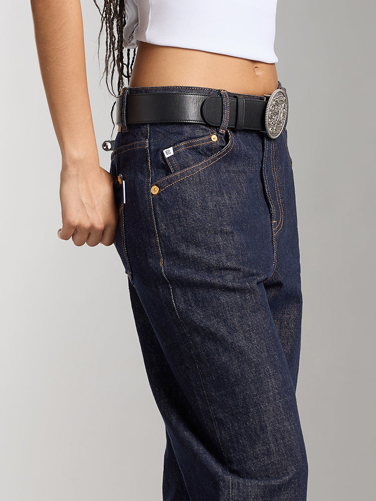 Vintage Low-Waist Slimming Tapered Jeans