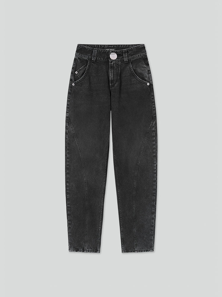 Vintage Low-Rise Black Jeans