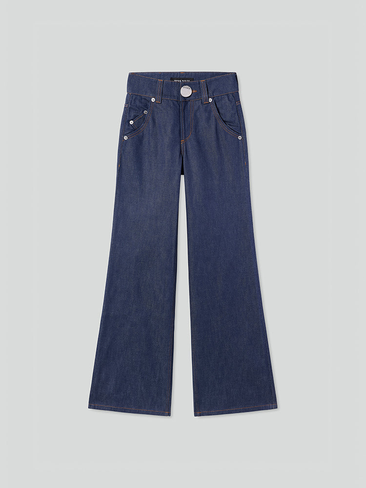 Low Rise Flared Jeans