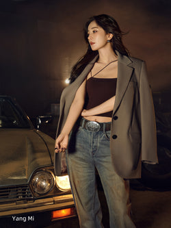 Straight Fit Wasteland Style Jeans