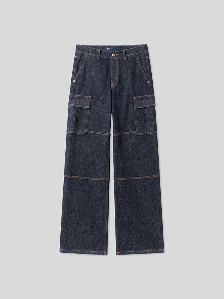 Vintage Low Rise Cargo Style Jeans