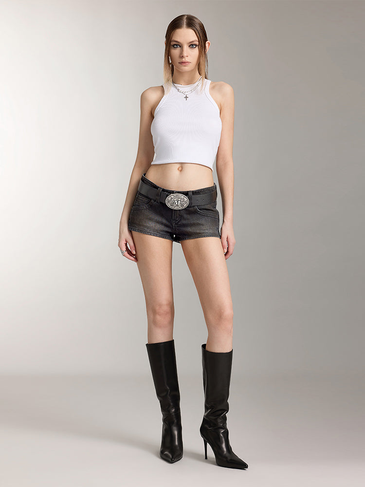 Sexy Denim Hot Pants, Black / de / 36 Sexy Denim Hot Pants, Black / de / 36