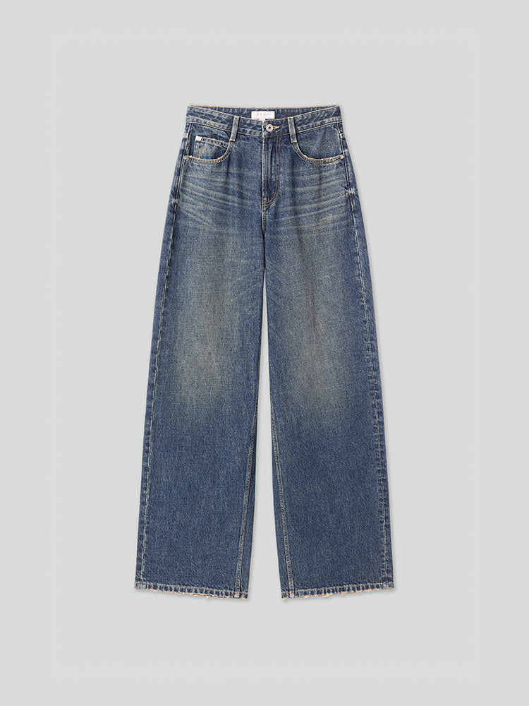 Vintage Blue Wide Leg Jeans