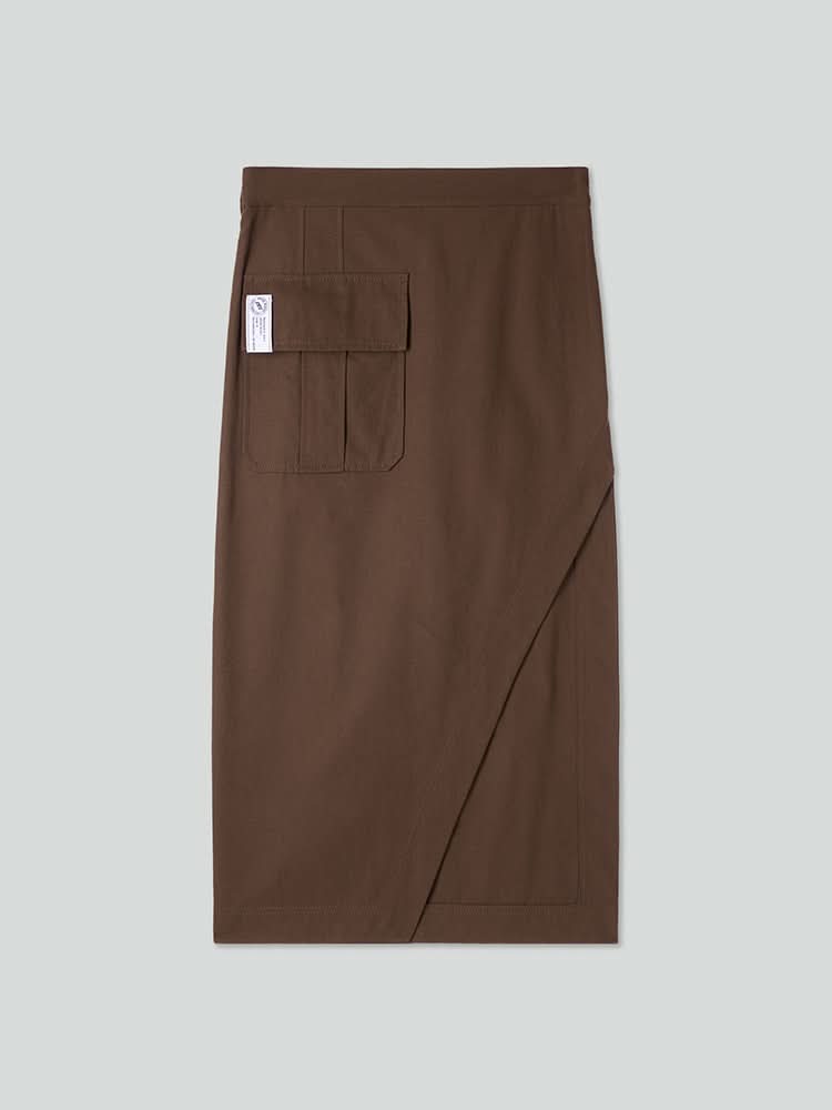 Cargo Slit Maxi Skirt