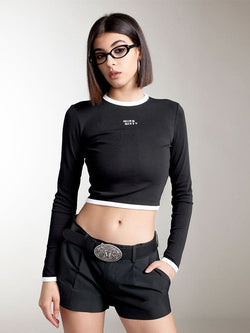 Crew Neck Slim Fit Top T-Shirt