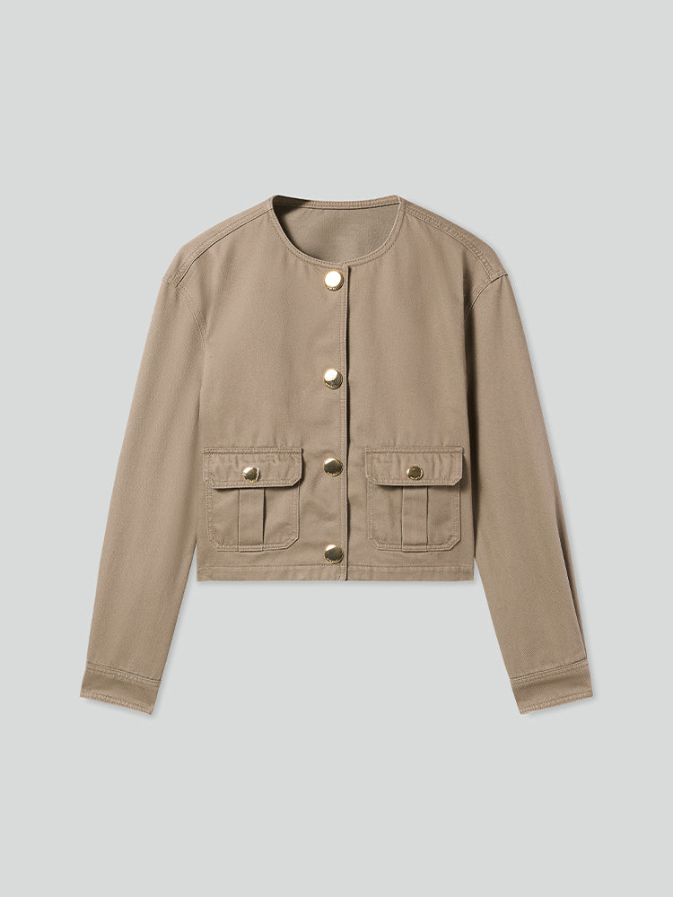 Vintage Khaki Green Jacket