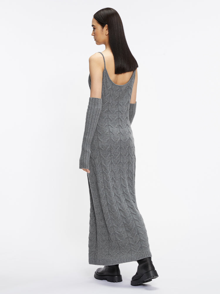 Camisole Dress with Arm Sleeves, Grey / EU / 34 Camisole Dress with Arm Sleeves, Grey / EU / 34