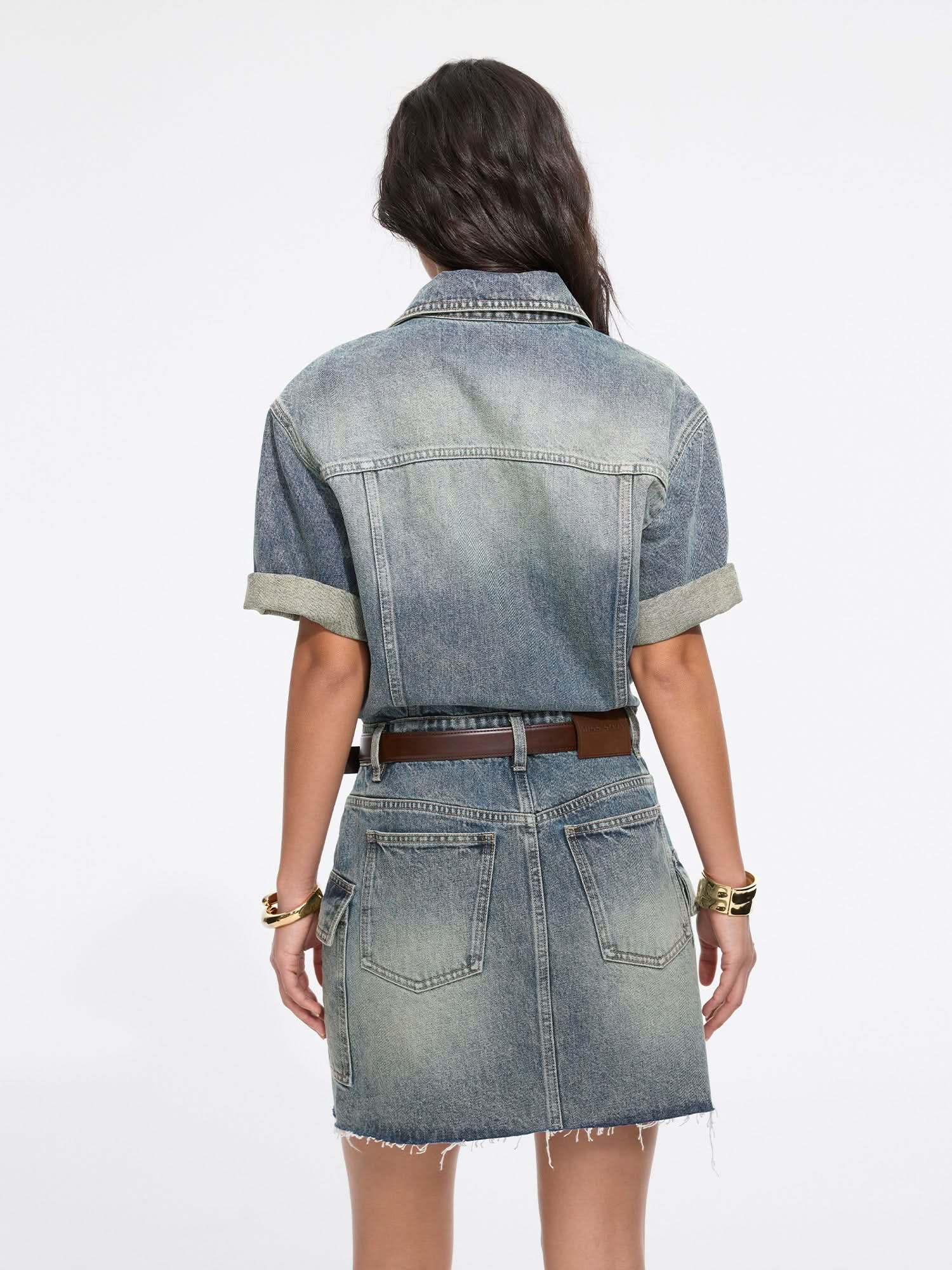 Vintage Denim Dress, MIDDLE BLUE / de / 36 Vintage Denim Dress, MIDDLE BLUE / de / 36