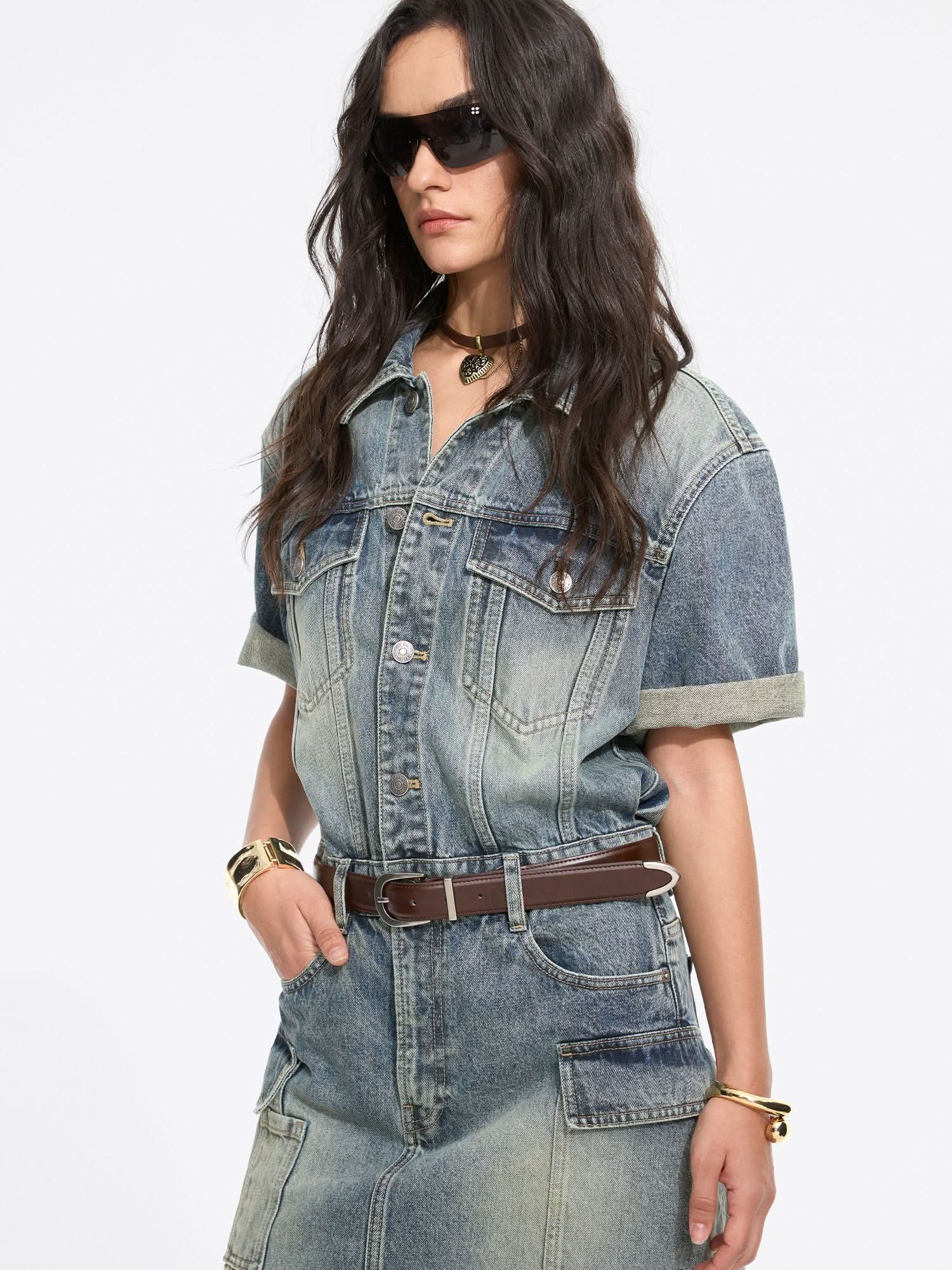 retro denim dress Retro Denim Dress