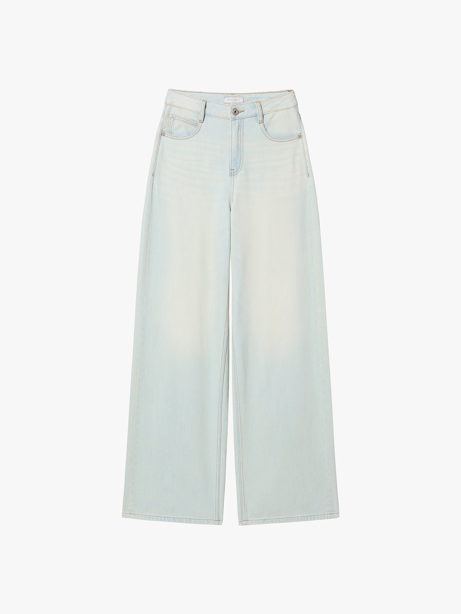 Relaxed Wide-Leg Denim Jeans