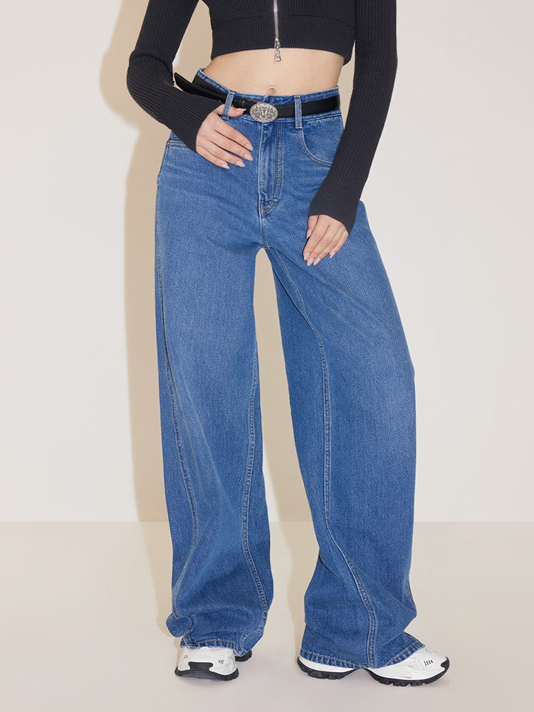 Vintage Asymmetrical Street Style Jeans