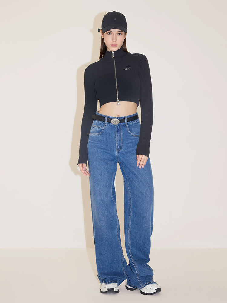 Vintage Asymmetrical Street Style Jeans