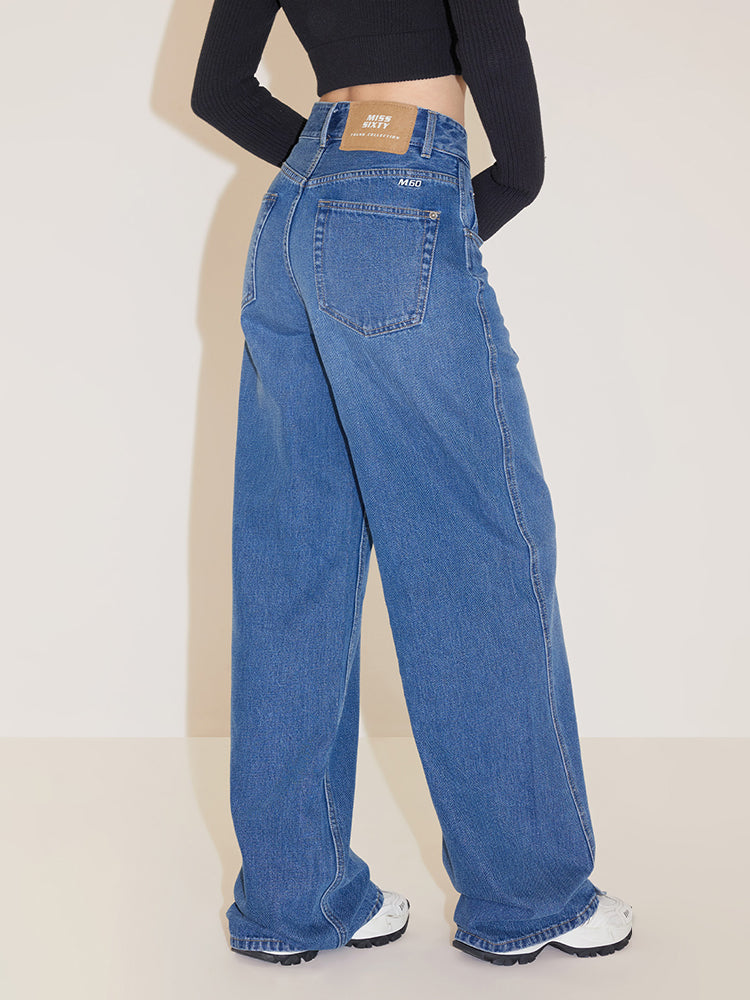 Vintage Asymmetrical Street Style Jeans