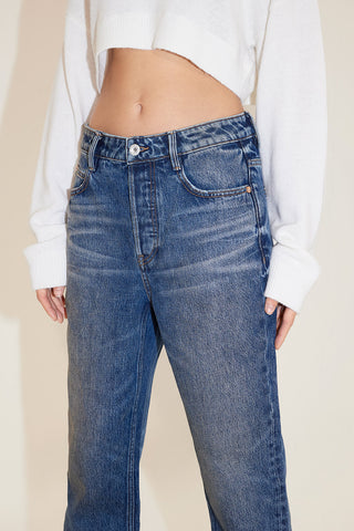 Straight Fit Jeans With Button