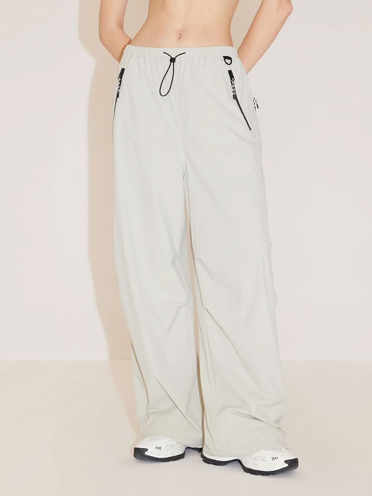 Elastic Waisted Straight Fit Trousers