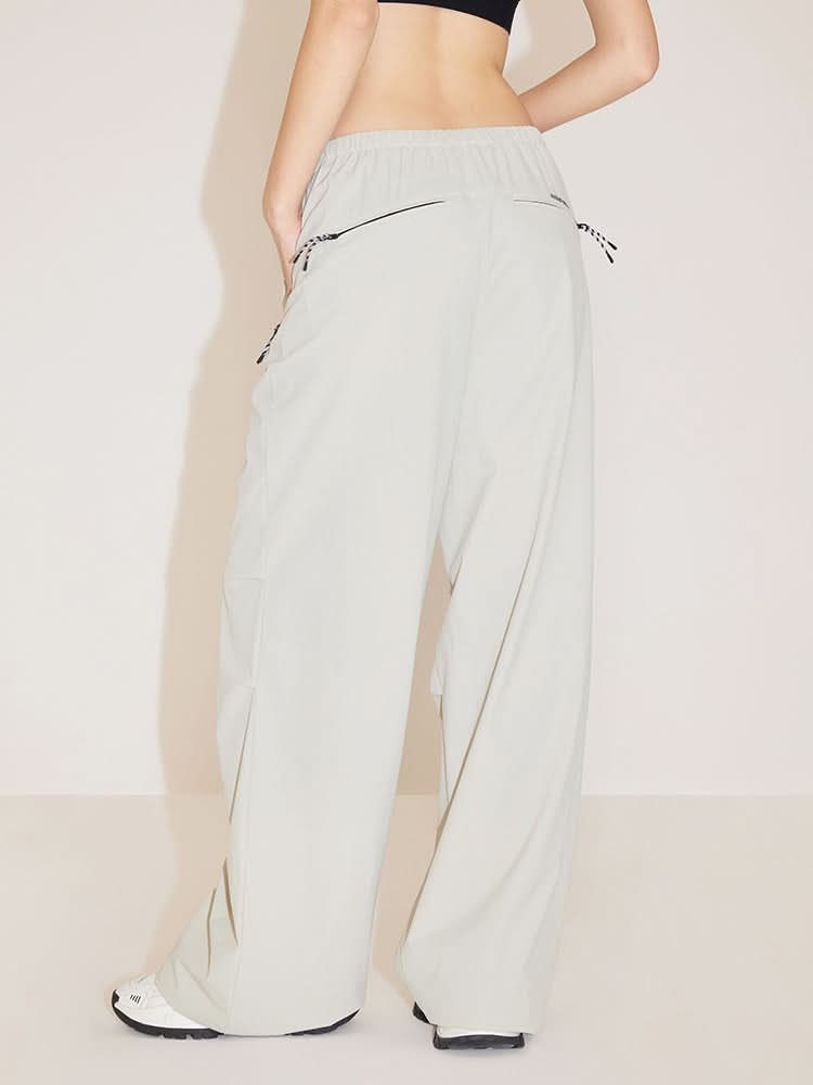 Elastic Waisted Straight Fit Trousers