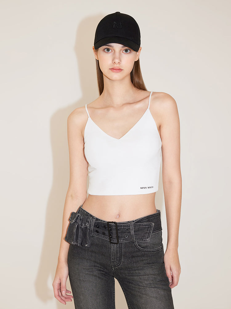 Sexy V-Neck Cropped Camisole