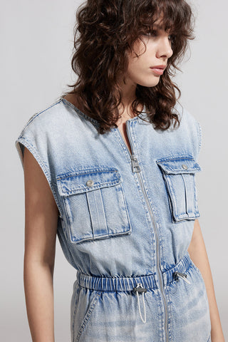 Denim Cargo Dress