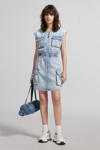 Denim Cargo Dress