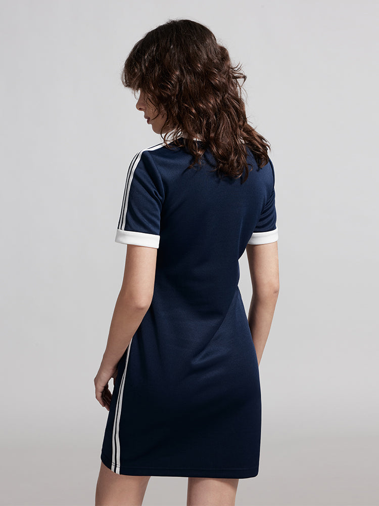 Vintage Sporty Colour Contrast Dress