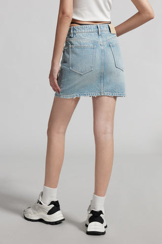 Sexy Slit Denim Skirt