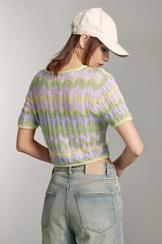 Stylish Colored Knit Top