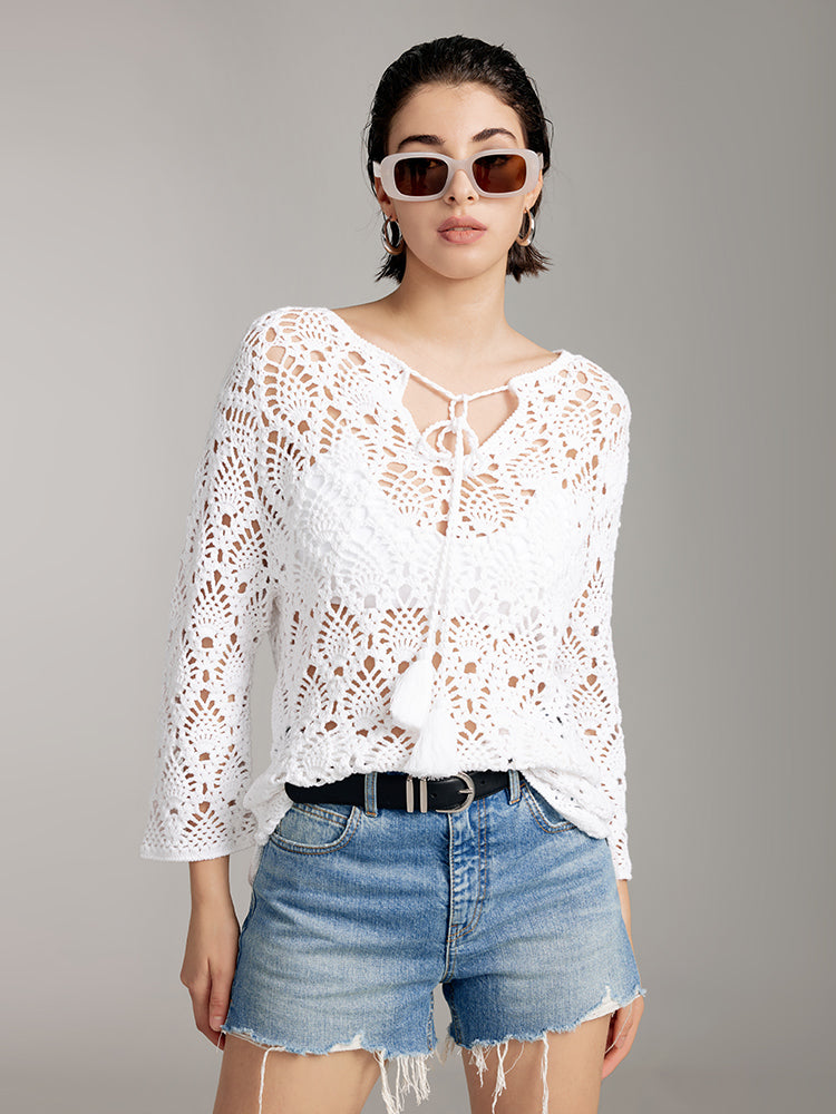 Resort Style Crochet Top