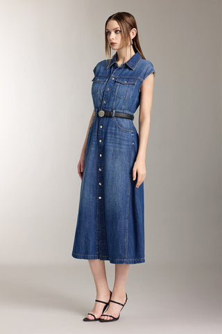 Tencel Denim Sleeveless Dress