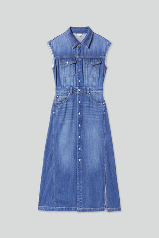 Tencel Denim Sleeveless Dress