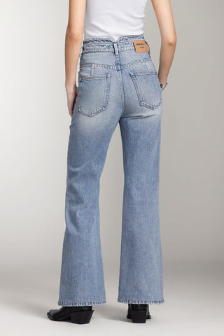 V-Shape Waist Vintage Flared Jeans