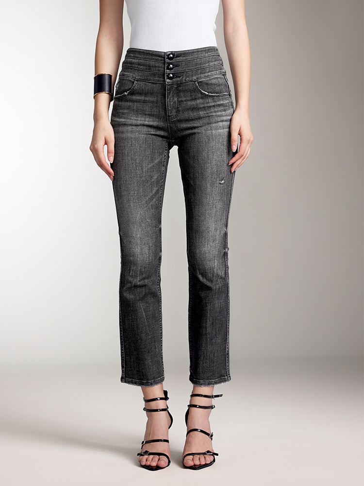 High Waisted Flared Jeans