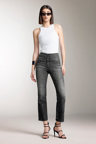 High Waist Flared Jeans