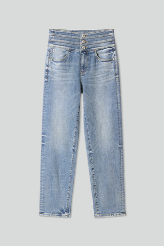 High Waist Straight-Fit Jeans