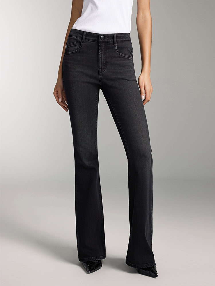 Vintage Black Flared Jeans