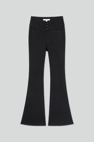 V-Shape Waist Flared Jeans