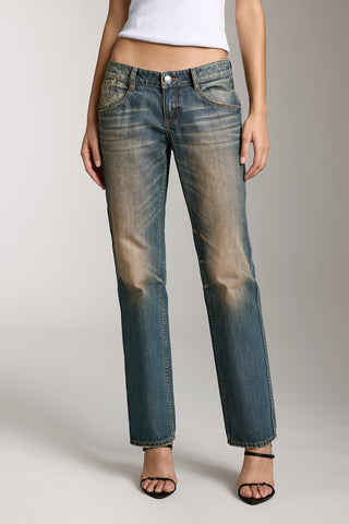 Wasteland Style Distressed Jeans